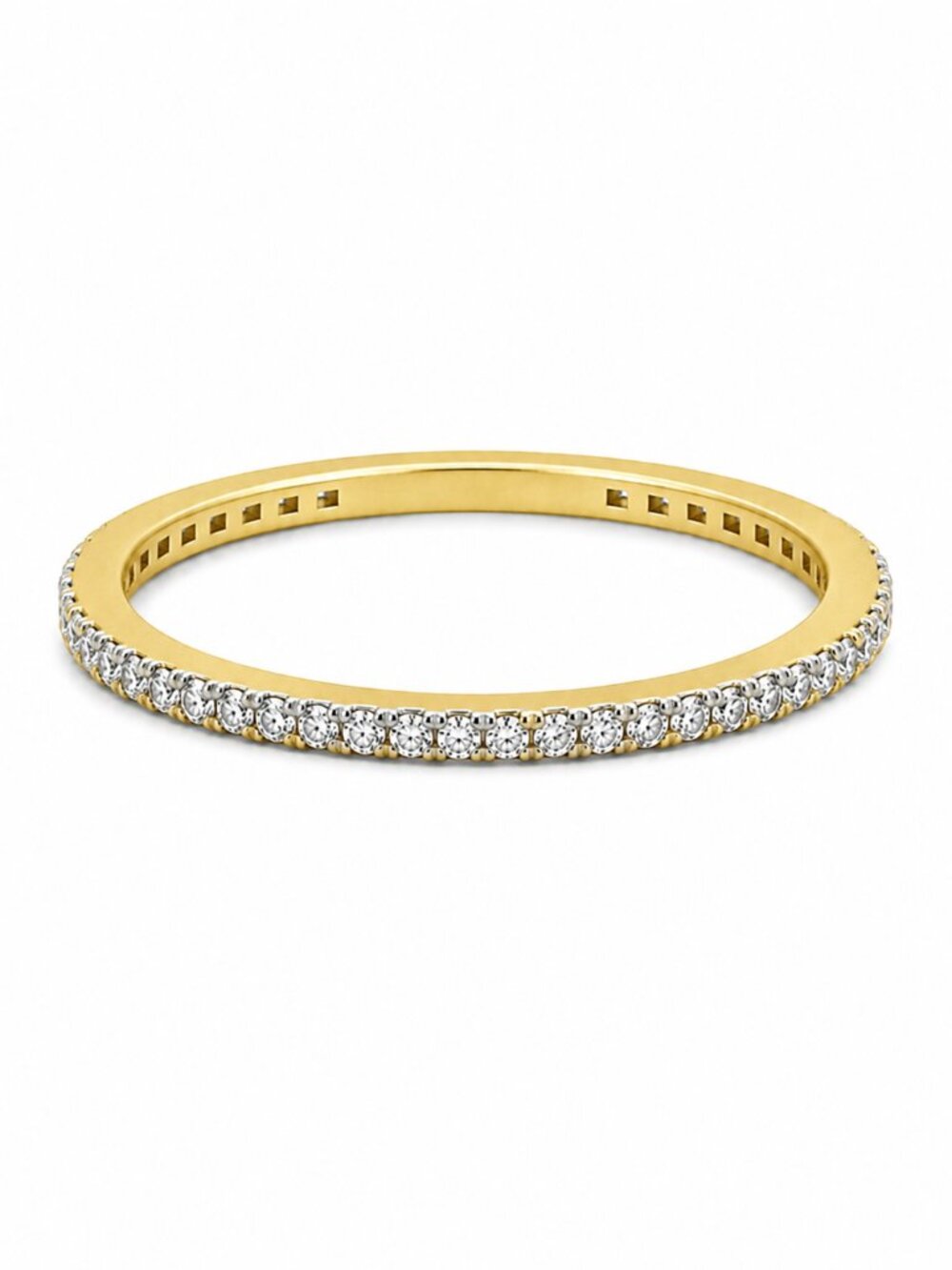 Freida Rothman All Pavé Stack Ring Gold & Silver Size 10 - NWT $125 MSRP